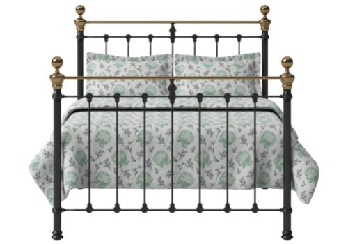 OBC Hamilton 4ft 6 Double Satin Black Metal Bed Frame