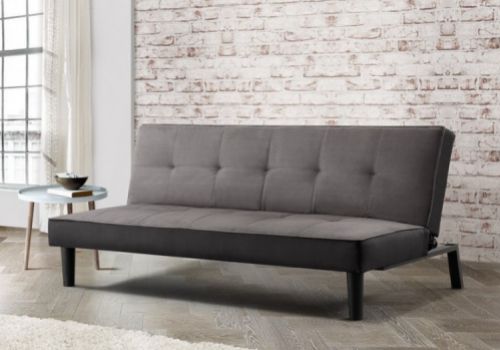 Birlea Aurora Grey Velvet Fabric Sofa Bed