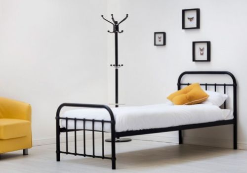 Sleep Design Henley 3ft Single Black Metal Bed Frame