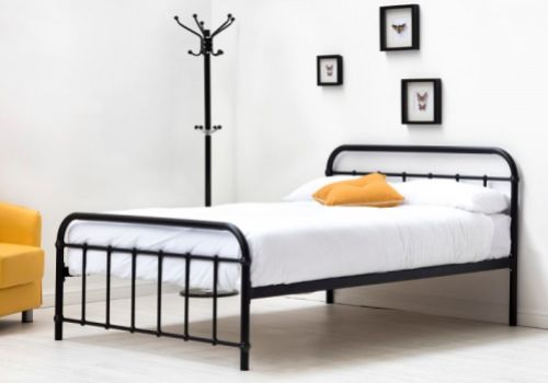 Sleep Design Henley 4ft6 Double Black Metal Bed Frame