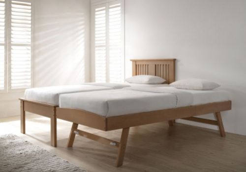 Flintshire Halkyn 3ft Single Oak Finish Guest Bed
