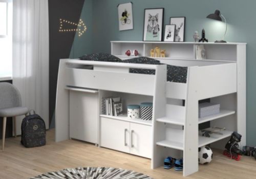 Parisot Swan White Mid Sleeper Bed