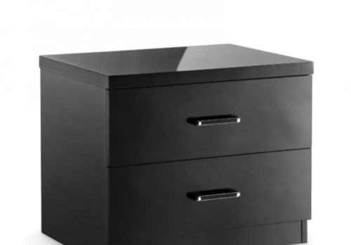 LPD Novello Bedside In Black Gloss