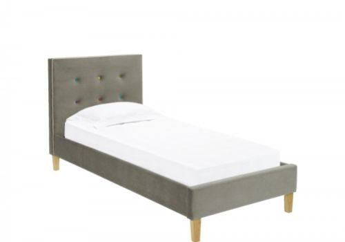 LPD Camden 3ft Single Grey Fabric Bed Frame