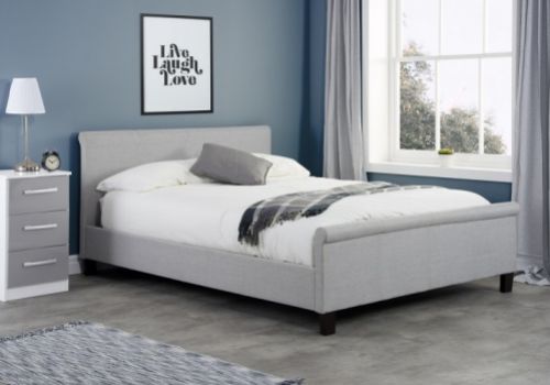 Birlea Stratus 5ft Kingsize Grey Fabric Bed Frame