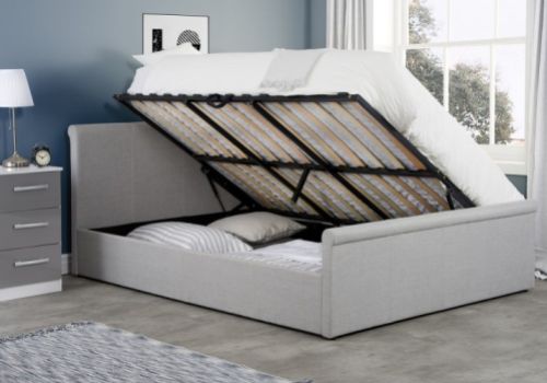 Birlea Stratus 4ft Small Double Grey Fabric Side Lift Ottoman Bed Frame