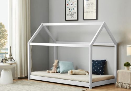 Birlea House 3ft Single White Wooden Bed Frame