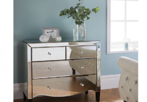 Birlea Palermo 2 Plus 2 Drawer Mirrored Chest