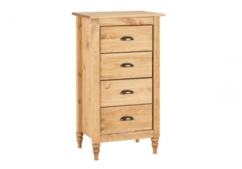 Birlea Pembroke Pine 4 Drawer Narrow Chest