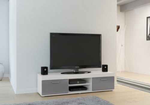 Birlea Edgeware TV Unit In White And Grey