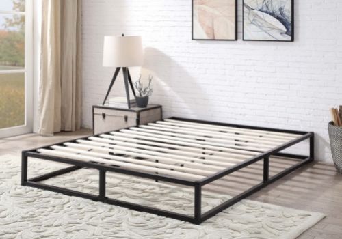 STORE CLEARANCE Sleep Design Amersham 5ft Kingsize Black Metal Platform Bed Frame