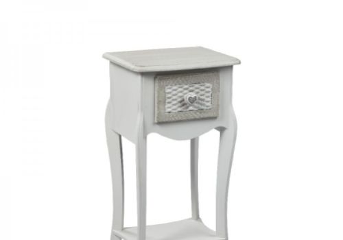 LPD Brittany 1 Drawer Side Table Or Bedside Table Shabby Chic Style