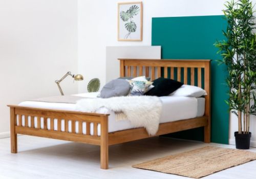 Sleep Design Chelford 4ft6 Double Oak Wooden Bed Frame