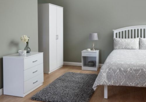 GFW Panama 3 Piece Bedroom Set In White