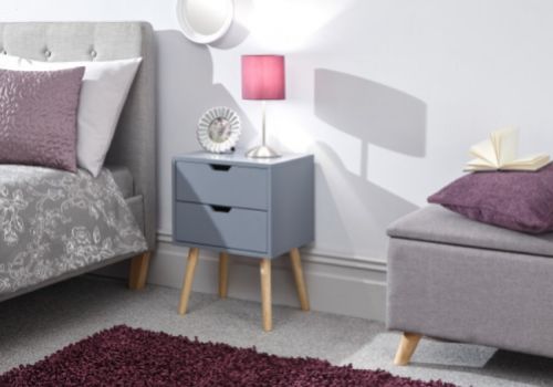 GFW Nyborg Bedside In Dark Grey