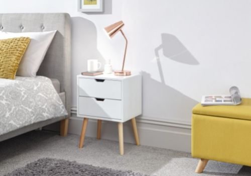 GFW Nyborg Bedside In White