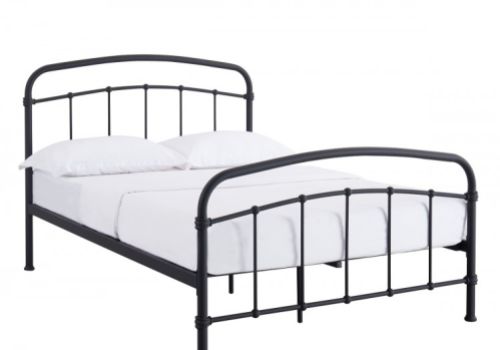 LPD Halston 4ft6 Double Black Metal Bed Frame