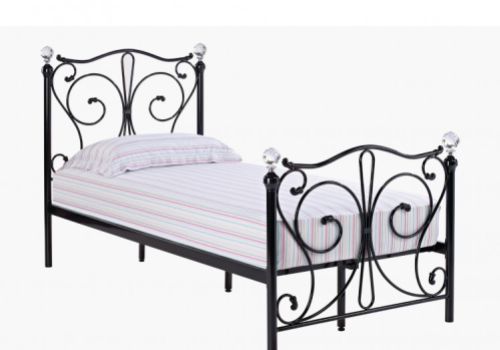 LPD Florence 3ft Single Black Metal Bed Frame