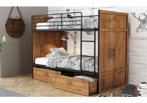 LPD Rocco Wooden Bunk Bed With Drawers