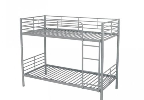 LPD Apollo Silver Metal Bunk Bed