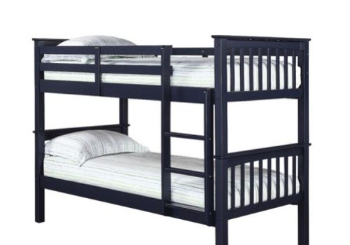 LPD Leo Navy Blue Wooden Bunk Bed