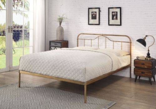 Flintshire Oakenholt 4ft6 Double Metal Bed Frame In Antique Bronze