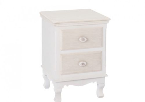 LPD Juliette Vintage Style 2 Drawer Bedside Cabinet