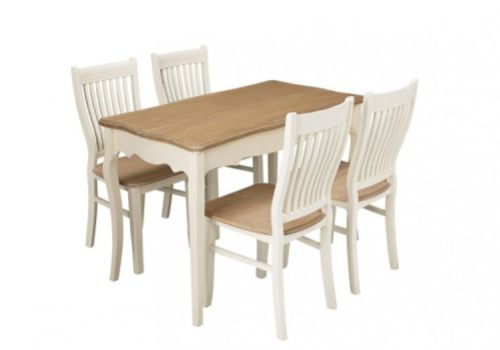 LPD Juliette Vintage Style Dining Table Set