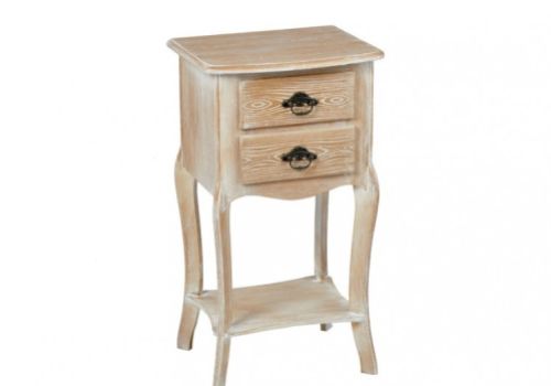 LPD Provence Weathered Oak Finish Side Table