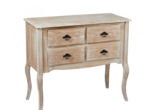 LPD Provence Weathered Oak Finish 4 Drawer Chest