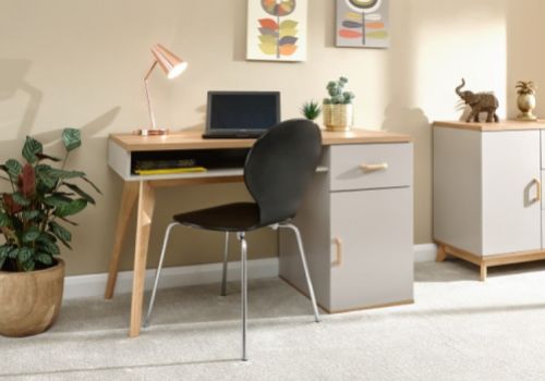 GFW Nordica Desk in Oak and Grey