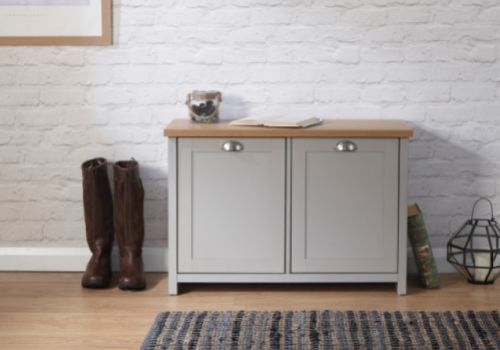 GFW Lancaster Shoe Storage in Grey