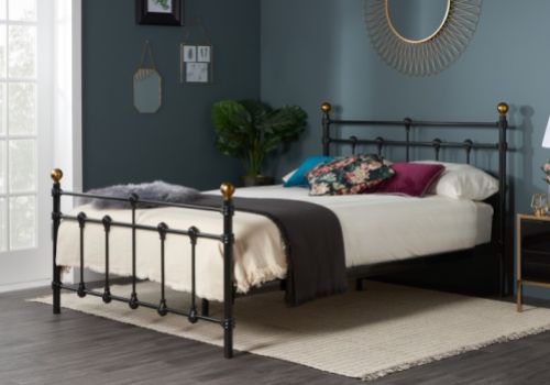 Birlea Atlas 4ft6 Double Black Metal Bed Frame