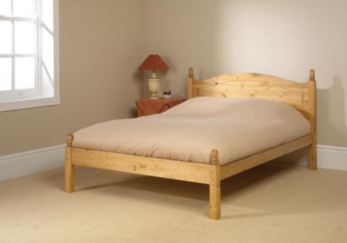 Friendship Mill Orlando Low Foot End 4ft6 Double Pine Wooden Bed