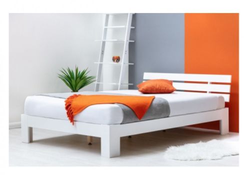 Sleep Design Broxton 4ft6 Double White Wooden Bed Frame