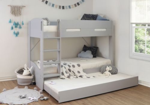 Flintshire Billie Grey Wooden Bunk Bed