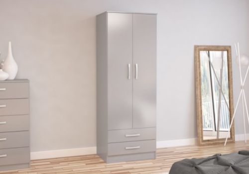 Birlea Lynx Grey 2 Door Combi Robe