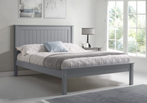 Limelight Taurus 4ft Small Double Grey Wooden Bed Frame With Low Foot End