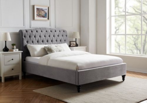 Limelight Rosa 6ft Super Kingsize Light Grey Fabric Bed Frame