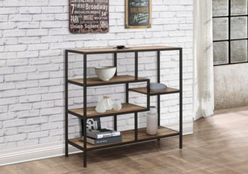 Birlea Urban Rustic Finish Wide Shelving Unit