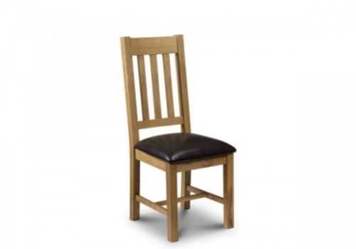 Julian Bowen Astoria Dining Chair In Waxed Oak