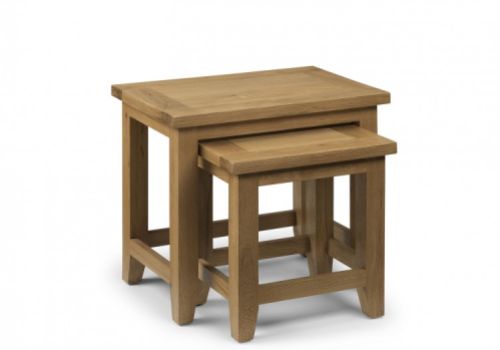 Julian Bowen Astoria Nest Of Tables In Waxed Oak