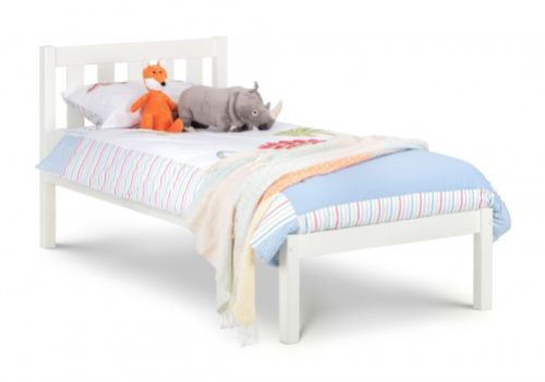 Julian Bowen Luna 4ft6 Double Wooden Bed Frame In Surf White