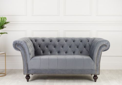 Birlea Chester 2 Seater Sofa In Grey Fabric