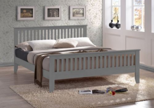 Time Living Turin 4ft6 Double Grey Wooden Bed Frame