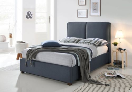 Time Living Oakland 5ft Kingsize Dark Grey Fabric Bed Frame