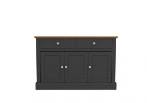 LPD Devon Charcoal And Oak Finish Sideboard