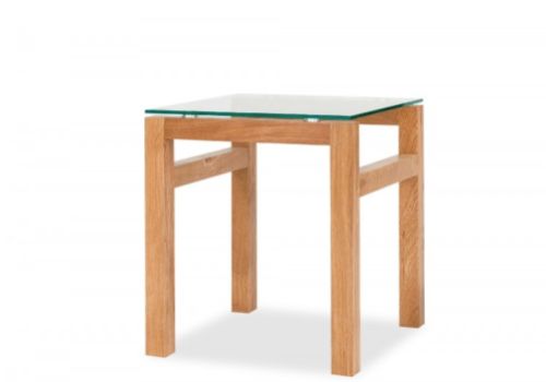 LPD Tribeca Lamp Table In White Oak