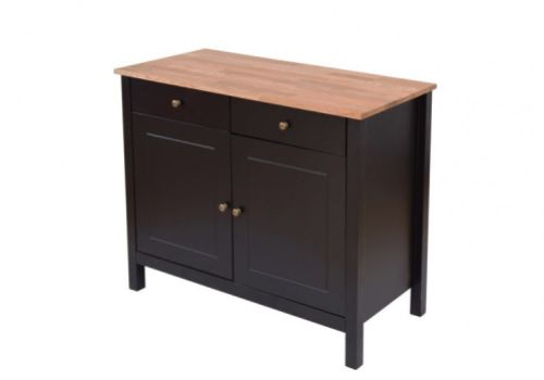 LPD Copenhagen Oak And Black Sideboard