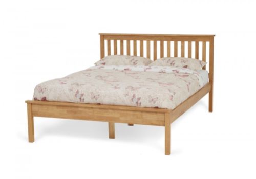 Serene Heather 4ft Small Double Wooden Bed Frame In Honey Oak